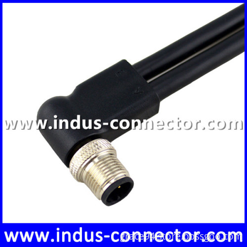 Double Y cable M12 B type splitter customized cable length pur